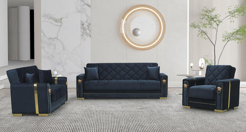 Black & Gold Angel Leon Sofa Bed from Kensley Home