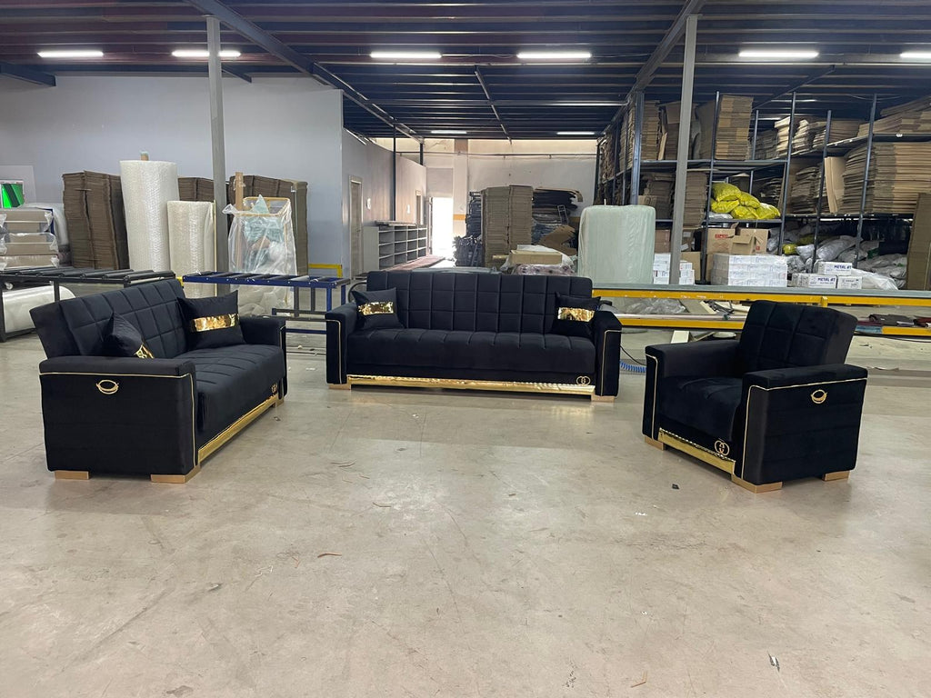 Black Gulf Sofa Bed from Kensley Home