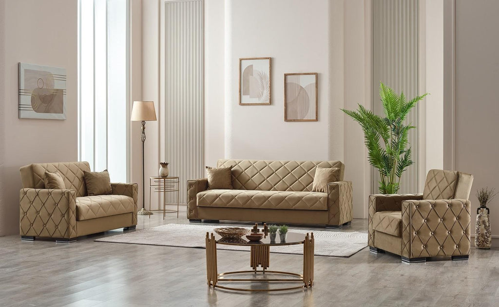 Brown Hegel Chester Sofa Bed with Storage from Kensley Home
