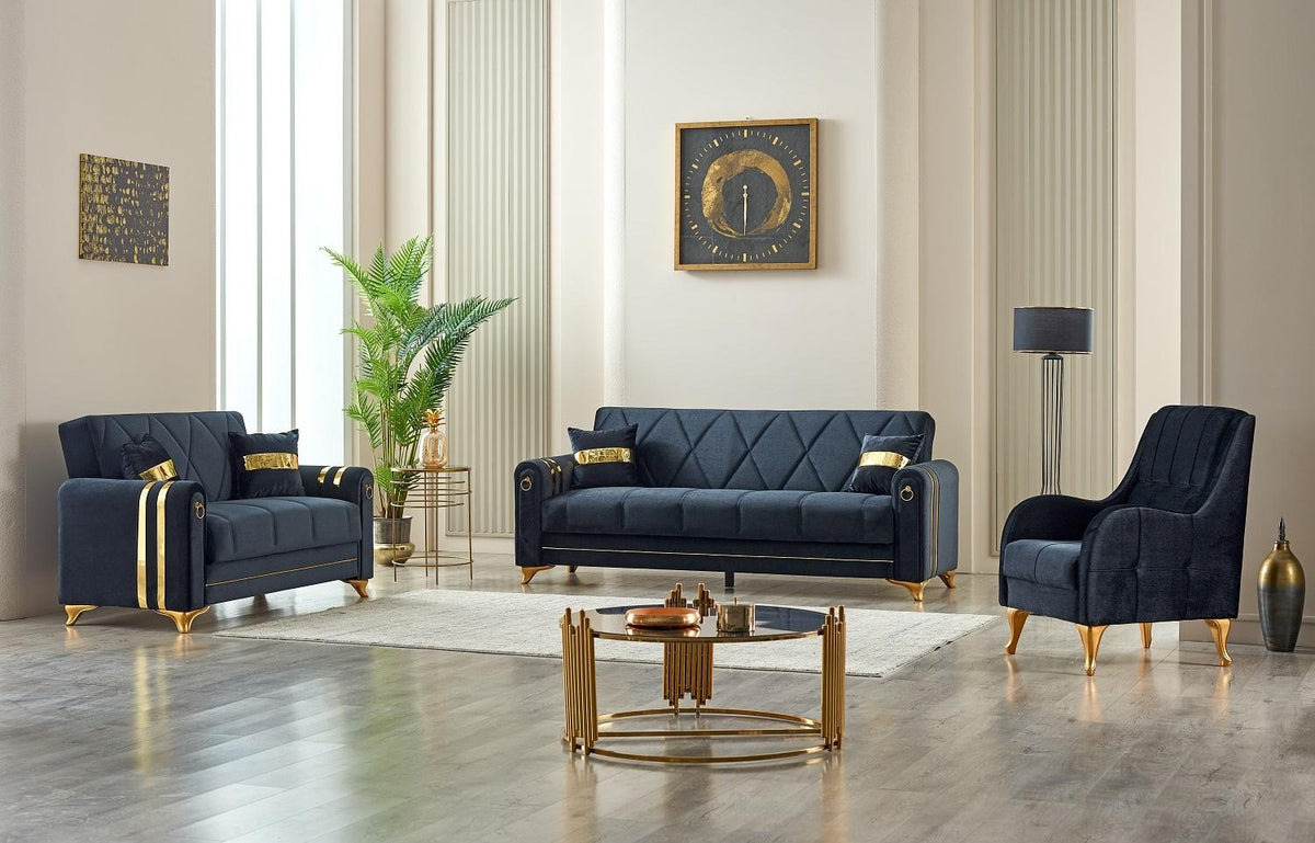 Black Kuzey Sofa Bed from Kensley Home