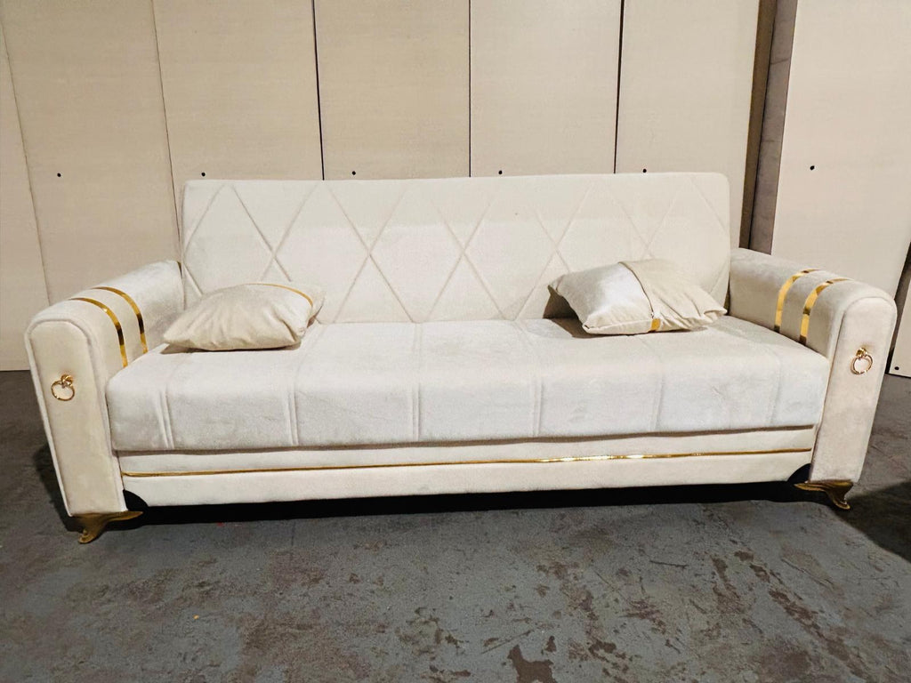 Cream Kuzey Sofa Bed from Kensley Home