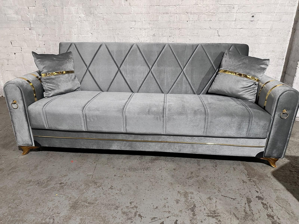 Grey Kuzey Sofa Bed from Kensley Home