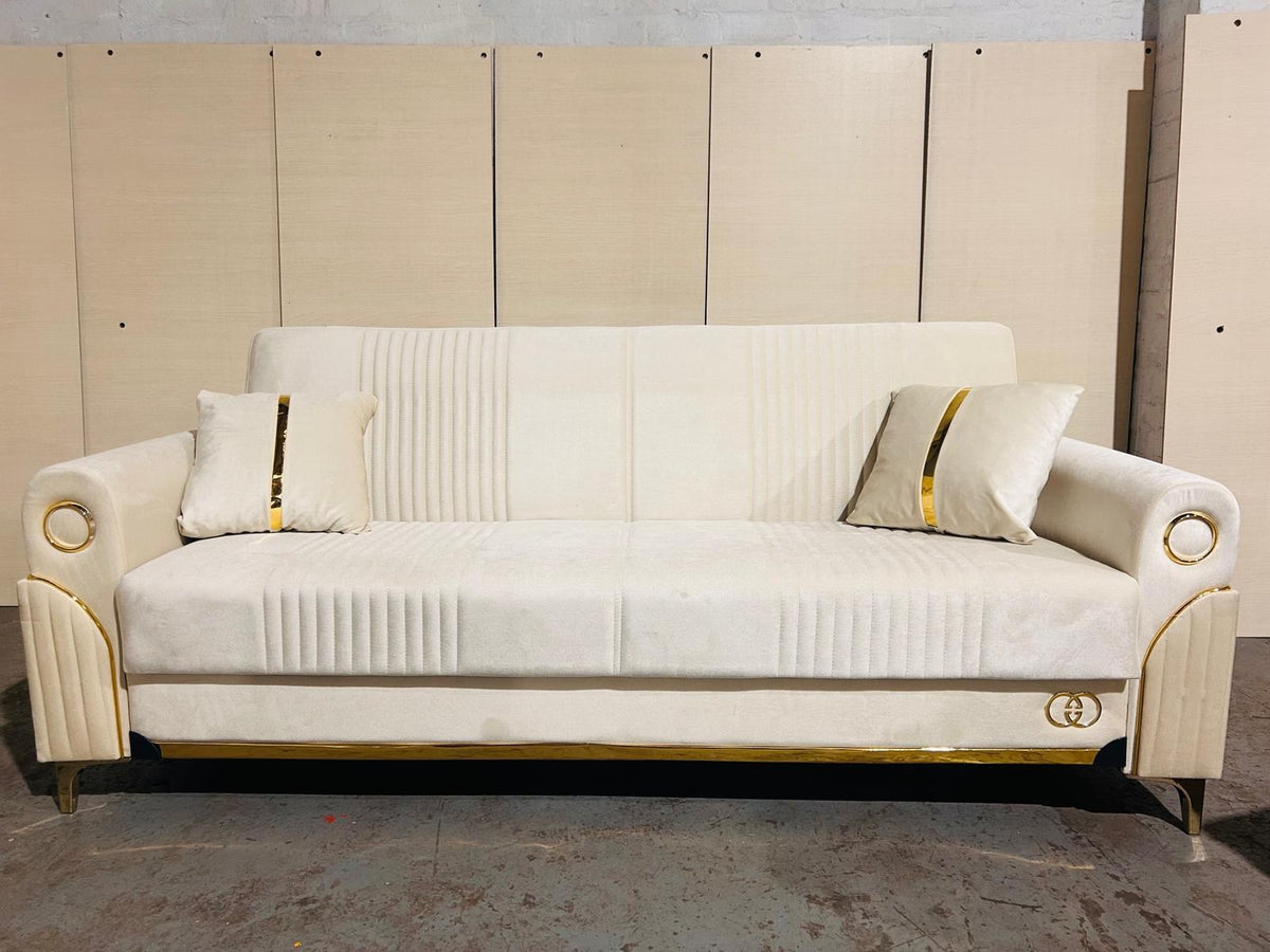 Cream Nova Sofa Bed from Kensley Home