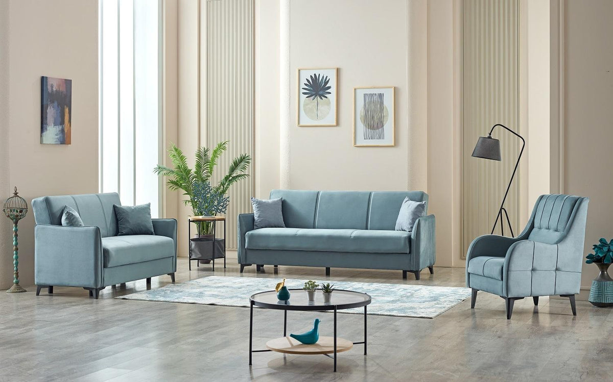Grey Sofya Sofa Bed with Storage from Kensley Home