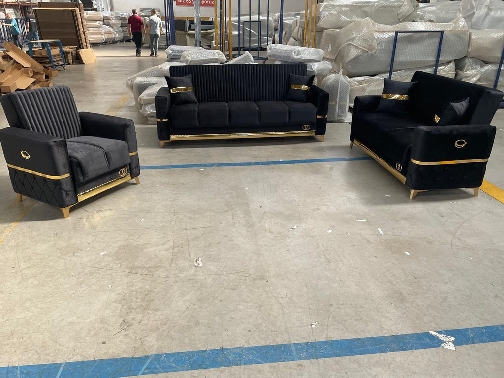 Black Viva Sofa Bed from Kensley Home